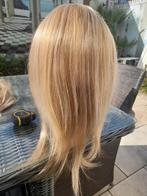 Haartopper middenblond met highlights (2), Sieraden, Tassen en Uiterlijk, Ophalen of Verzenden, Nieuw, Pruik of Haarverlenging