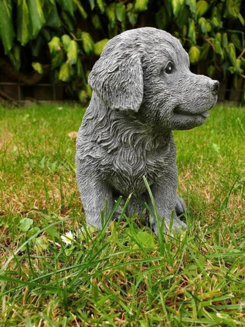 Golden Retriever puppy , sjaak, Antiek en Kunst, Kunst | Beelden en Houtsnijwerken, Ophalen of Verzenden