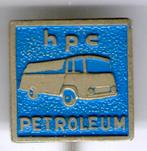 H.P.C. Petroleum blauw op koper brandstoffen speldje( M_106), Verzenden, Zo goed als nieuw, Transport, Speldje of Pin