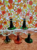 5 grote roemer glazen vintage jaren 70, Antiek en Kunst, Antiek | Glas en Kristal, Ophalen of Verzenden