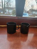 3x Luminarc Arcoroc Octime melkkan zwart, Huis en Inrichting, Keuken | Servies, Ophalen of Verzenden, Glas, Overige stijlen