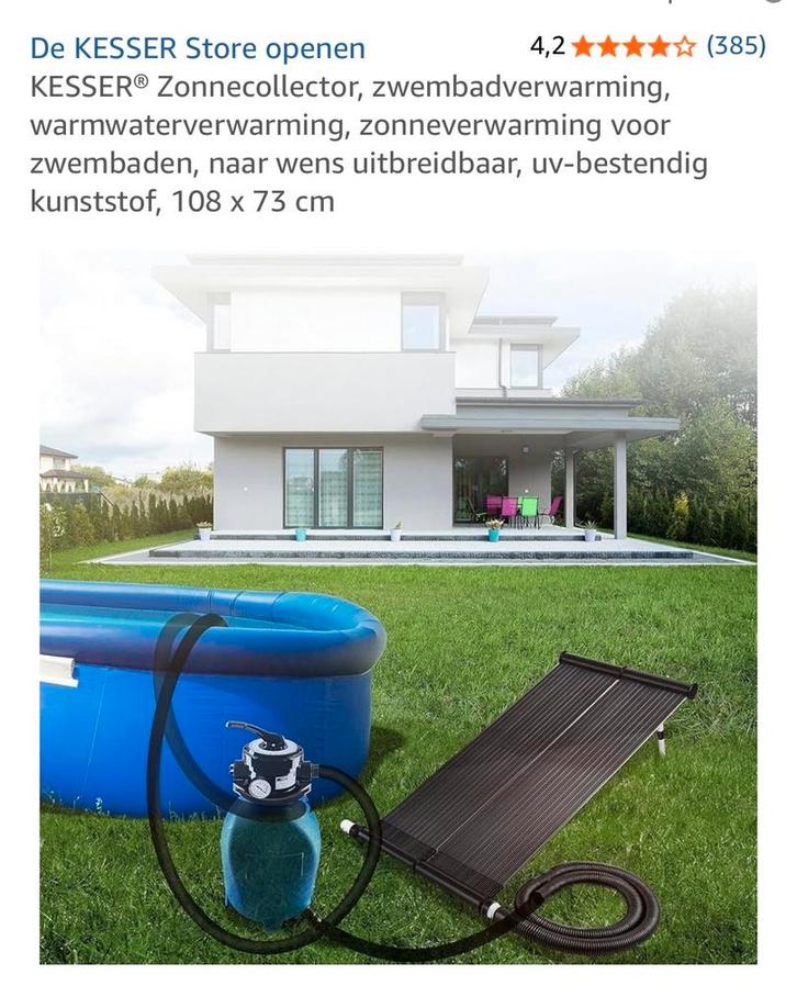 KESSER Zonnecollector Zwembadverwarming, Tuin en Terras, Zwembad-toebehoren, Zo goed als nieuw, Verwarming, Ophalen of Verzenden