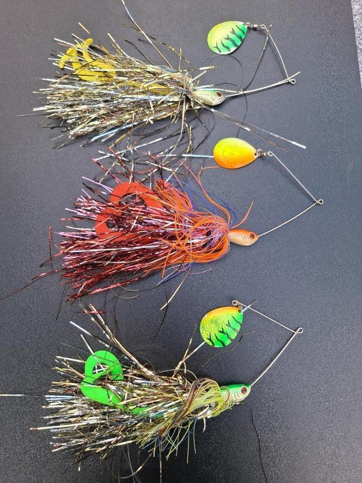 3 x Blue Fox Spinnerbait, Watersport en Boten, Hengelsport | Roofvissen, Gebruikt, Overige typen, Ophalen of Verzenden