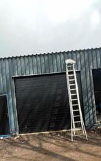 Overheaddeur zwart houtrelief houtlook 1 jaar oud 350 x 300, Ophalen, Zo goed als nieuw, Overige typen, 5 meter of hoger