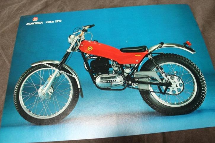 Montesa Cota 172 motorfiets verkoop folder flyer, Motoren, Handleidingen en Instructieboekjes, Overige merken, Ophalen of Verzenden
