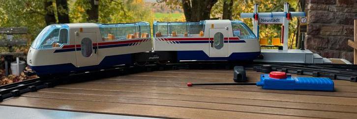 Mooie Playmobil Trein met Station en Rails, Kinderen en Baby's, Speelgoed | Playmobil, Gebruikt, Ophalen of Verzenden