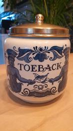 Unieke Antieke Delfts Blauwe 'Toeback' Tabakspot, Antiek en Kunst, Ophalen of Verzenden