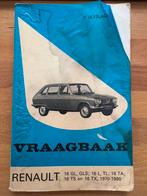 Vraagbaak boek Renault 16, Ophalen of Verzenden, Gebruikt, Auto's