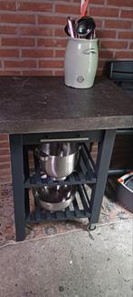 Keukeneiland met zwaar marmeren plaat, Ophalen, Zo goed als nieuw