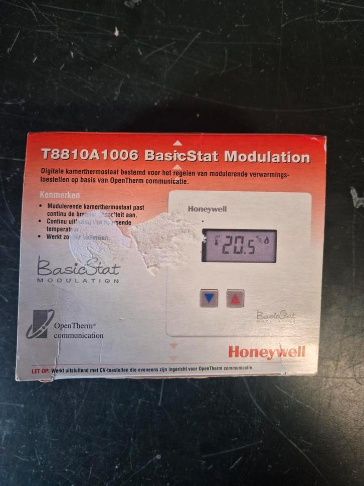 Honeywell T8810A1006 BasicStat Modulation Thermostaat, Doe-het-zelf en Verbouw, Thermostaten, Zo goed als nieuw, Ophalen of Verzenden