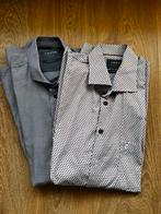 2 ledûb overhemden met print, Kleding | Heren, Overhemden, Ophalen of Verzenden, Zo goed als nieuw, Overige kleuren, Halswijdte 43/44 (XL)