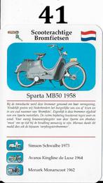 Verzamelkaartje 41 bromfiets sparta mb50 ( 1958 ), Ophalen of Verzenden, Gebruikt, Auto's