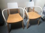 Twee IKEA PS Slingra stoelen, Huis en Inrichting, Stoelen, Gebruikt, Twee, Wit, Ophalen