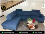 GRATIS LEVERING Z.G.A.N Hoekbank Blauw 295x220 GEREINIGD, Huis en Inrichting, Banken | Bankstellen, 250 tot 300 cm, Hoekbank, Ophalen of Verzenden