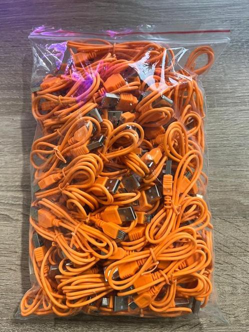 Partij met micro USB kabels (Oplader), Telecommunicatie, Mobiele telefoons | Telefoon-opladers, Nieuw, Ophalen of Verzenden