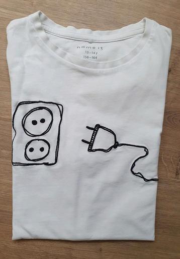 Name it wit t-shirt 158/164 beschikbaar voor biedingen
