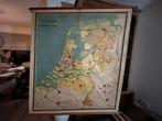 Oude wandkaart van Nederland, Ophalen of Verzenden, Aardrijkskunde