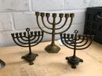 Setje joodse kandelaars, Ophalen of Verzenden, Koper of Brons