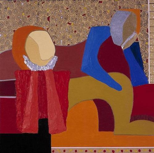 Schilderijen "Samenzijn" unieke kunst, Antiek en Kunst, Kunst | Schilderijen | Modern, Ophalen