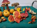 Herfst decoratie bladeren paddenstoelen enz, Huis en Inrichting, Ophalen of Verzenden