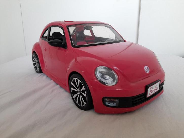 Barbie Volkswagen Kever Auto, Kinderen en Baby's, Speelgoed | Overig, Gebruikt, Meisje, Ophalen of Verzenden
