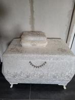 Vintage Opbergkist met Sieradendoos (Ceyiz Sandik), Huis en Inrichting, Ophalen, Minder dan 50 cm, Gebruikt, 50 tot 100 cm