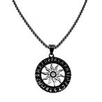 60cm x 3mm Unisex RVS Jasseron Ketting + Hanger Viking, Sieraden, Tassen en Uiterlijk, Kettingen, Birgitta-Gracht 33, 6465 EL Kerkrade, Nederland