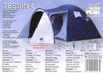 Koepeltent met 2 ingangen 3.60 x 2.40 mtr. 4 of 5 persoons, Ophalen, Nieuw