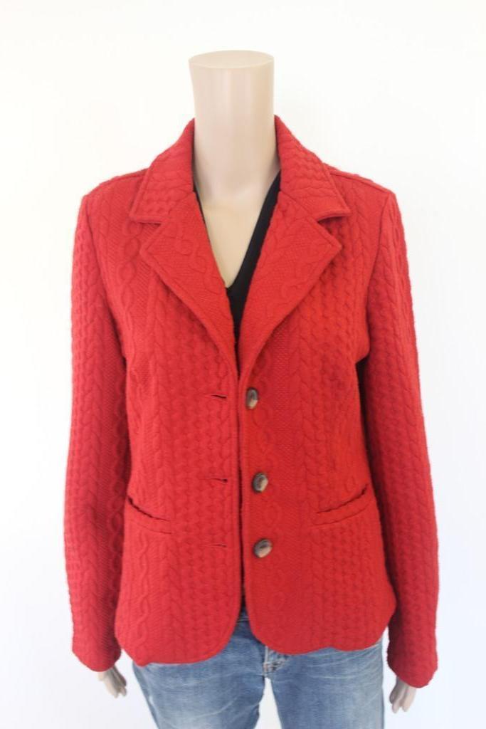 Mara May rood jasje maat 42, Kleding | Dames, Jasjes, Kostuums en Pakken, Zo goed als nieuw, Jasje, Maat 42/44 (L), Rood, Ophalen of Verzenden
