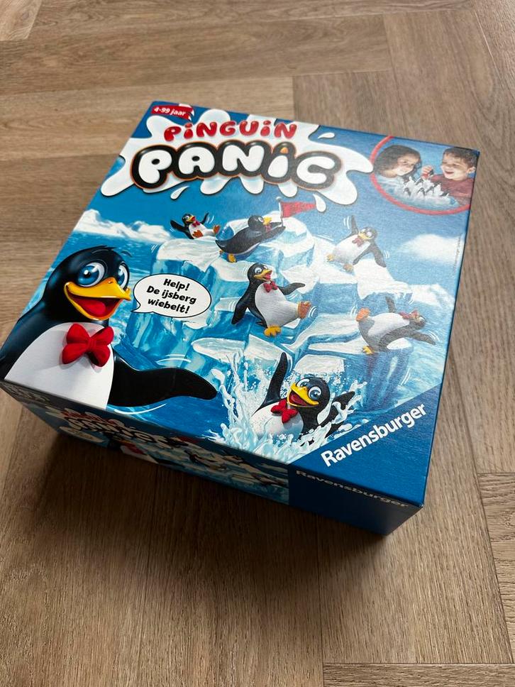Ravensburger Pinguin Panic - Leuk familiespel!, Hobby en Vrije tijd, Gezelschapsspellen | Bordspellen, Zo goed als nieuw, Een of twee spelers