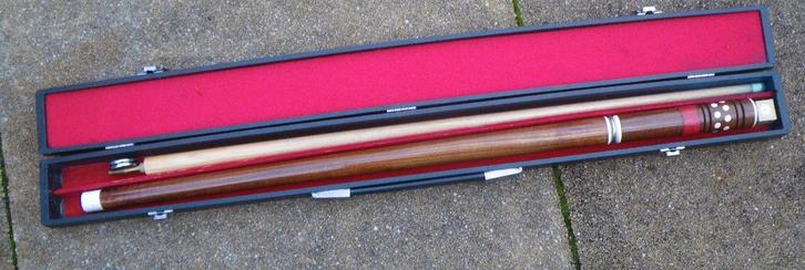 BILJARTKEU   in mooie opbergbox, Sport en Fitness, Biljarten en Poolen, Gebruikt, Keu of Ballen, Ophalen of Verzenden