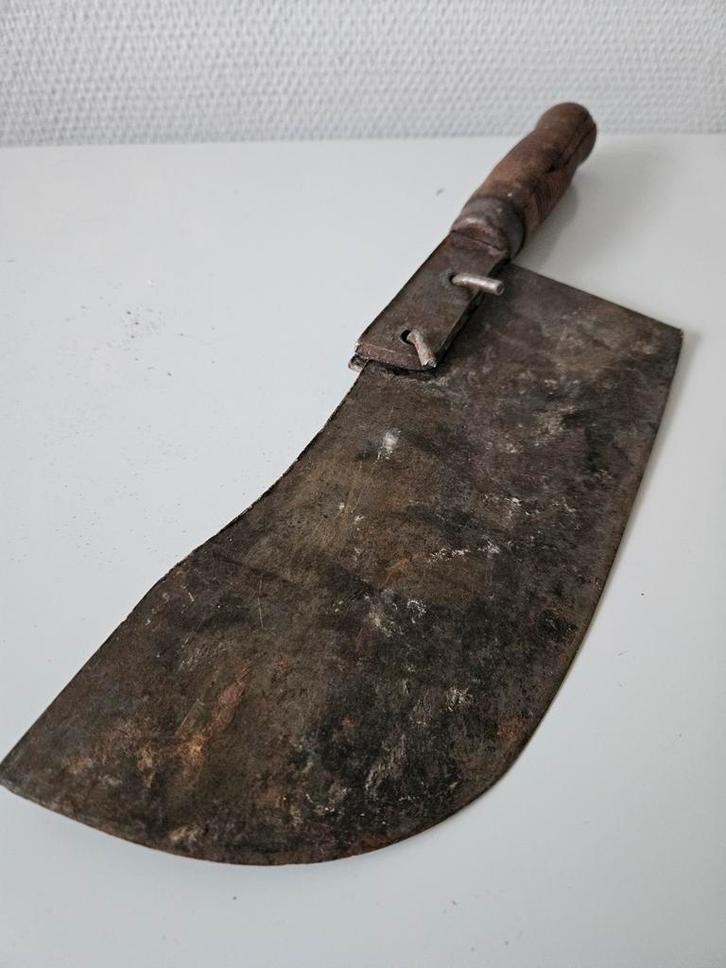 Antiek vleesmes (hamdgemaakt!), Antiek en Kunst, Antiek | Bestek, Ophalen of Verzenden