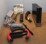 Zwarte Nintendo Wii, Ophalen of Verzenden, Gebruikt, Met 1 controller, Met games