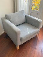 Gratis! Grote grijze fauteuil (100x100cm) - Arnhem, Ophalen, Gebruikt, 75 tot 100 cm, 100 tot 125 cm