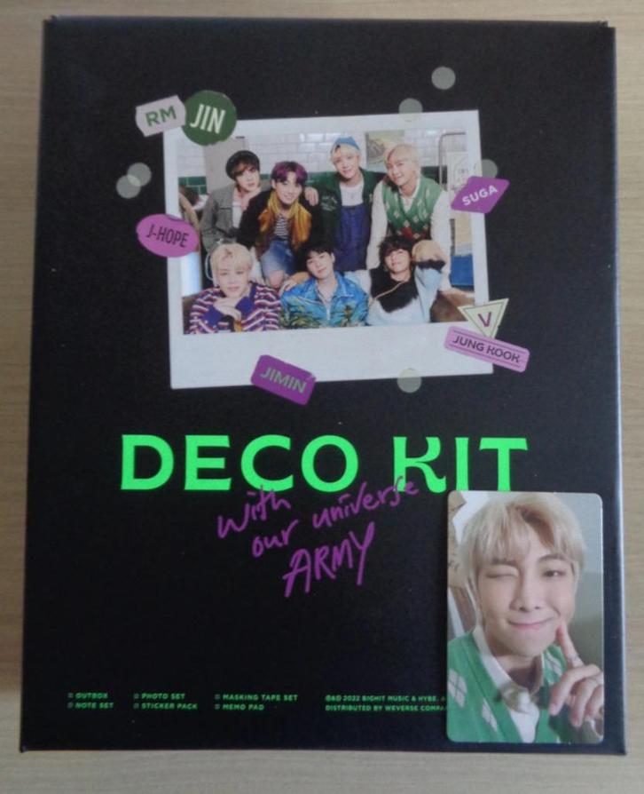 BTS Deco Kit met Namjoon RM pc, Verzamelen, Muziek, Artiesten en Beroemdheden, Zo goed als nieuw, Overige typen, Ophalen of Verzenden