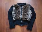 Lekker warm vest met nepbontje van OGO Geral tijgerprint - S, Zwart, OGO Geral, Ophalen of Verzenden, Maat 36 (S)