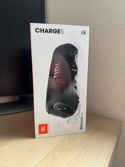 JBL Charge 5 - Zwart | Nieuw in ongeopende doos, Audio, Tv en Foto, Luidsprekers, Zo goed als nieuw, Overige typen, 120 watt of meer