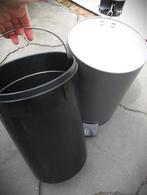 Pedaalemmer Brabanti 12 liter~Mat grijs~voor schuur, Ophalen, Gebruikt, Met pedaal, Metaal