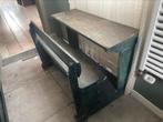 Stoer vintage schoolbankje, Ophalen of Verzenden, Zo goed als nieuw, Stoel(en)