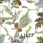 Servetten decoupage/bullet journal – hulst & maretak L1677, Verzenden, Nieuw, Materiaal