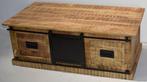 Mango houten salontafel kist, Nieuw, Rechthoekig, Ophalen of Verzenden, 45 tot 60 cm