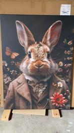 Vintage konijn op canvas, Ophalen
