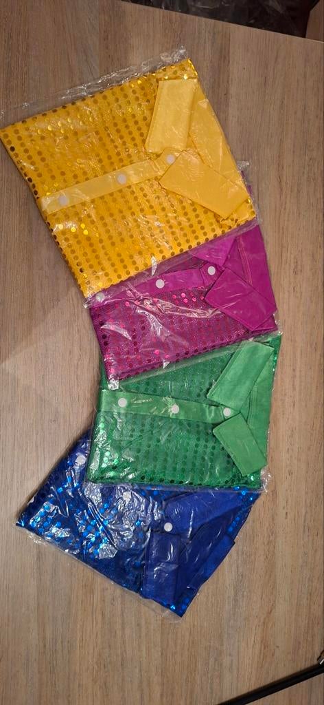 Glitterblouse Maat 130 - Kostuum, Ophalen of Verzenden, Nieuw, Kostuum, Carnaval