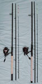 2x medium feederhengel met molen in nieuwstaat, Ophalen of Verzenden, Nieuw, Complete hengel