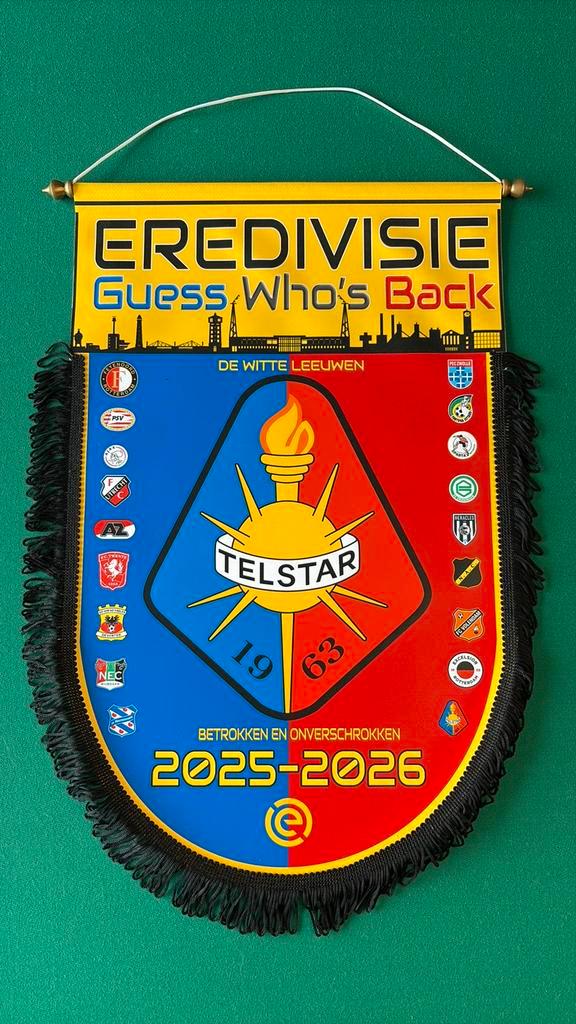 Vaan Telstar zeer groot !!!!!!, Diversen, Vlaggen en Wimpels, Zo goed als nieuw, Ophalen of Verzenden