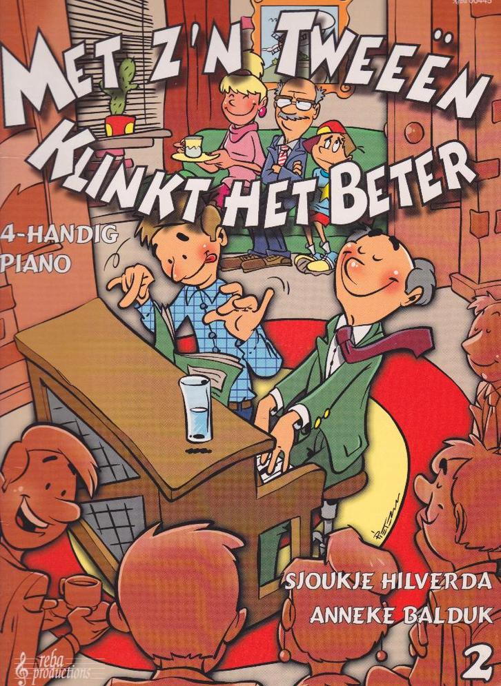 SJOUKJE HILVERDA - MET Z'N TWEEEN KLINKT HET BETER, Muziek en Instrumenten, Bladmuziek, Gebruikt, Artiest of Componist, Populair