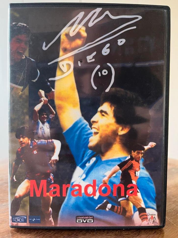 Maradona DVD - Gesigneerd!, Cd's en Dvd's, Dvd's | Filmhuis, Gebruikt, Overige gebieden, Alle leeftijden, Ophalen of Verzenden