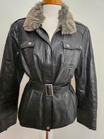 Prachtig zwart leren jack van Saki, mt XL!, Zwart, Maat 46/48 (XL) of groter, Ophalen of Verzenden, Zo goed als nieuw