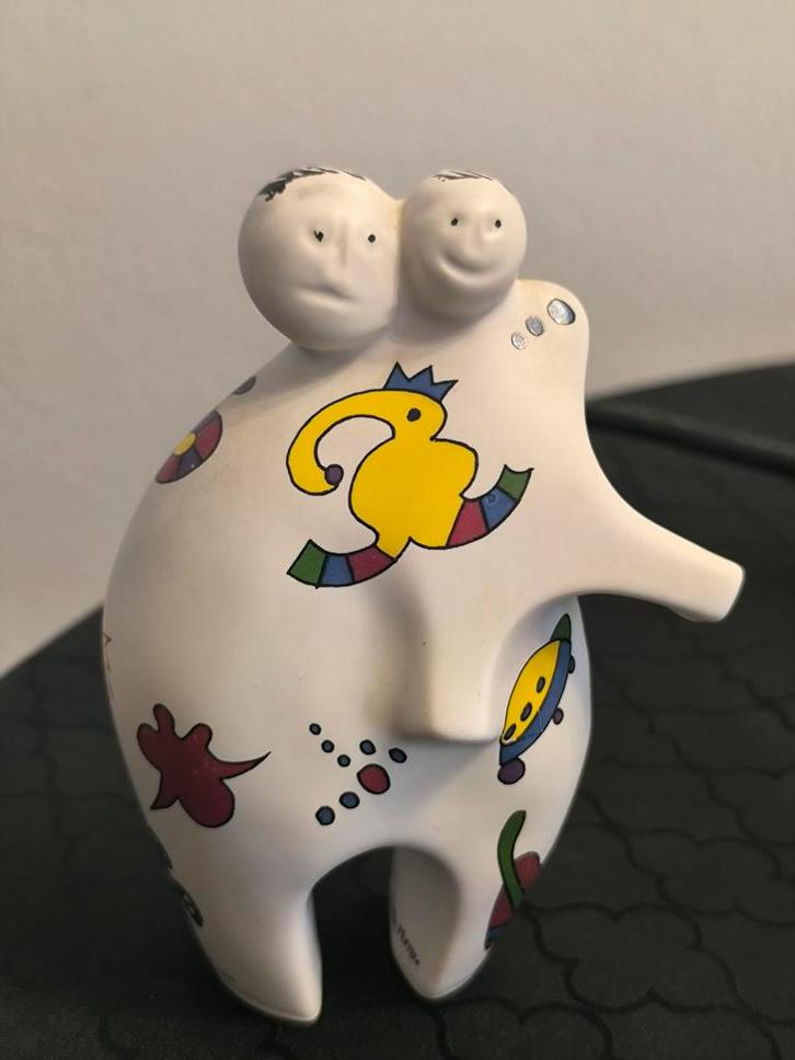 Mappa Mondo keramiek beeldje 15 cm, Verzamelen, Beelden en Beeldjes, Zo goed als nieuw, Ophalen of Verzenden