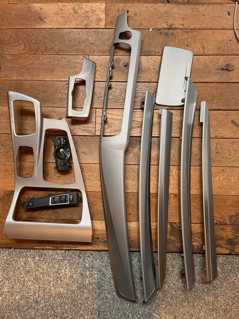 BMW F10/F11 Interieurlijsten Aluminium Hexagon, Auto-onderdelen, Interieur en Bekleding, Ophalen of Verzenden, Gebruikt, BMW